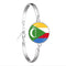 Bracelet Cabochon en verre National Comores pour femme